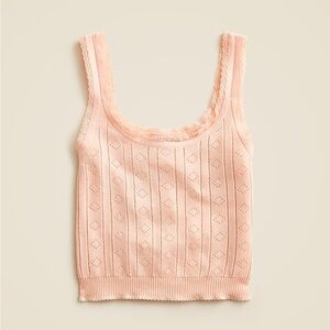 ✨ J. Crew ✨ Pointelle Sweater-Tank in Premium Ultrafine Cotton